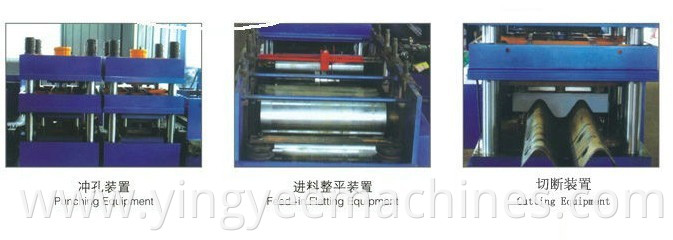 Factory high highway guardrail machine /cold roll forming machine for highway guardrail